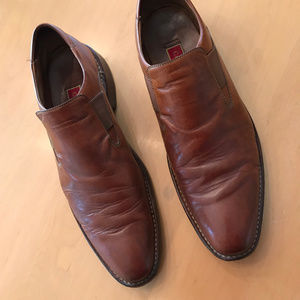 Cole Haan Men Leather Shoes, Size 15, Light Brown